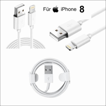 iPhone 8 Lightning auf USB Kabel 1m Ladekabel
